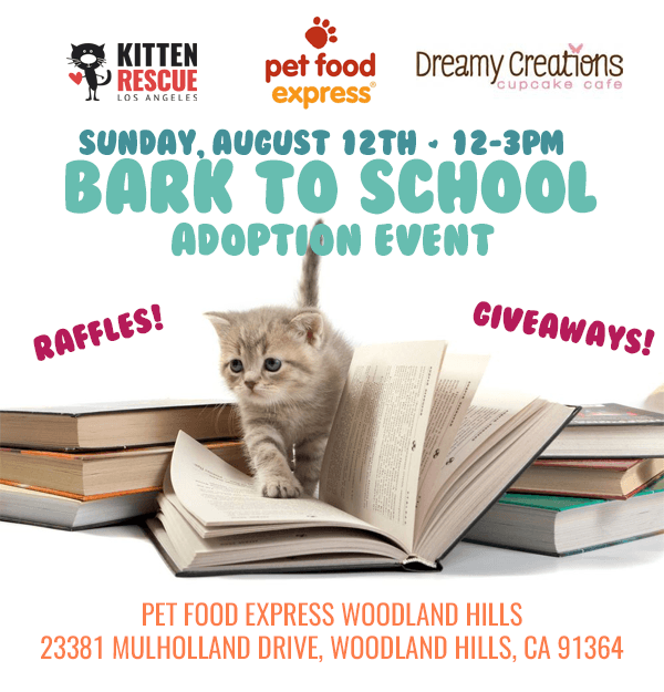 Pet Food Express Adoption Event Flyer