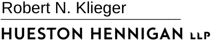 Robert Klieger - Hueston Hennigan logo